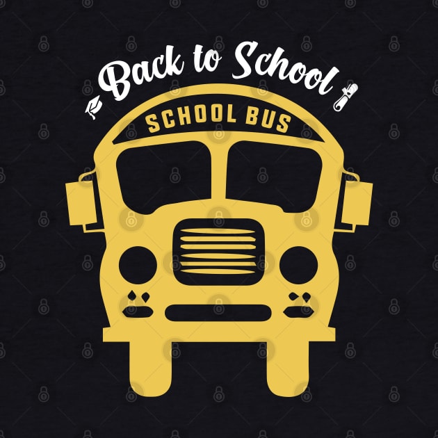 Back to School Shirt School Bus by Hiyokay